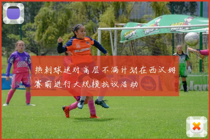 热刺球迷对高层不满计划在西汉姆赛前进行大规模抗议活动